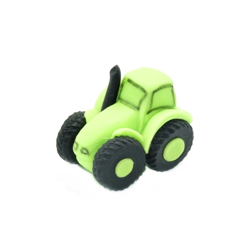 Figurka cukrowa traktor do dekoracji tortu ozdoby na tort urodziny zielony 1 sztuka